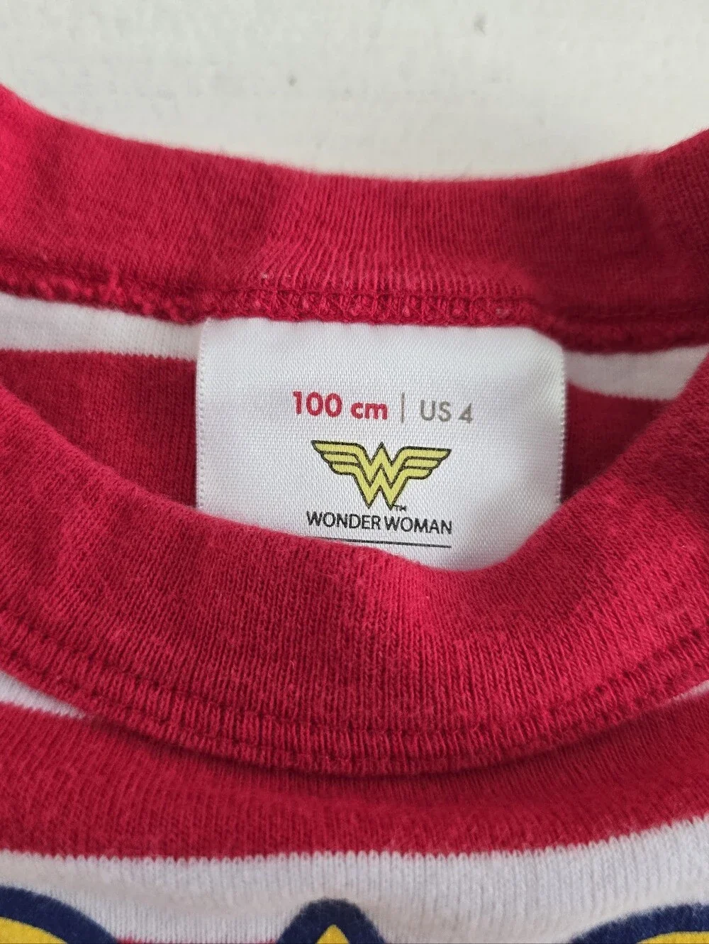 Hanna Andersson Red & White Striped Superhero Top with Blue Star Shorts